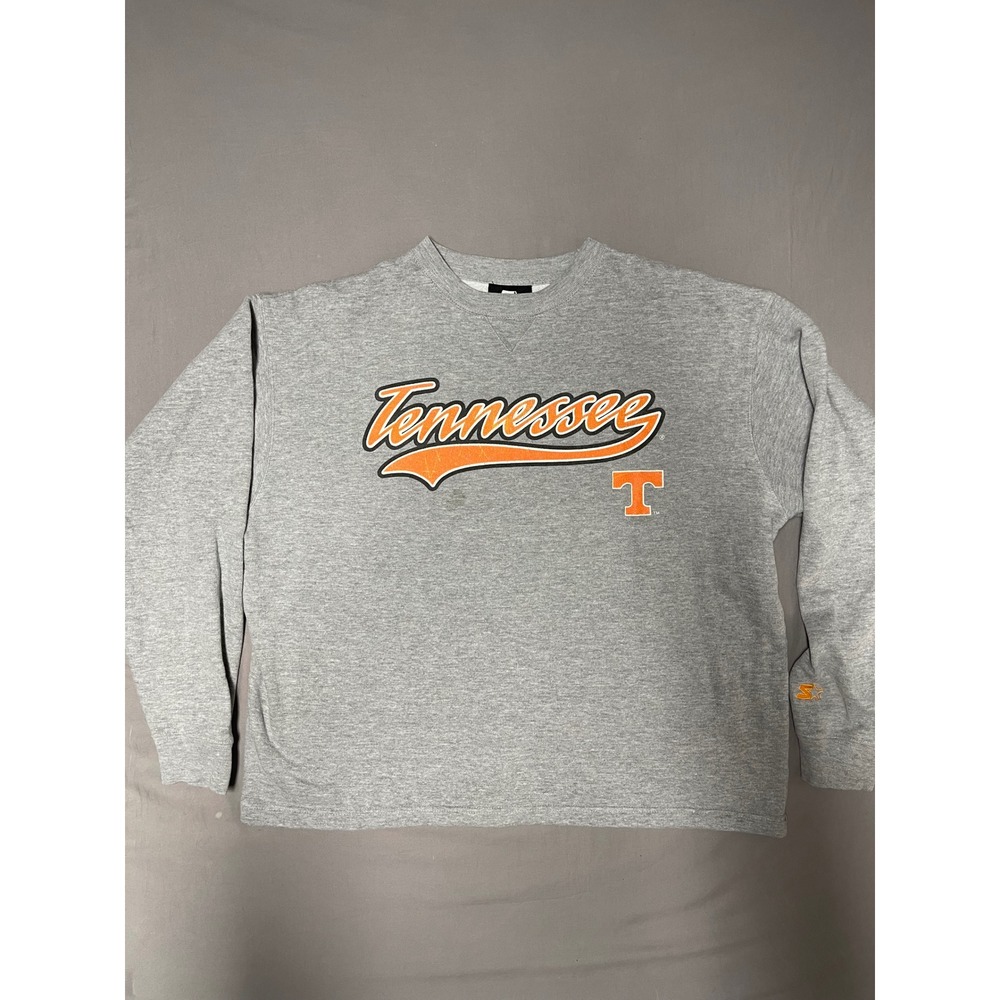 Vintage Starter Tennessee Volunteers Crewneck Sweatshirt Gray Mens Large NCAA